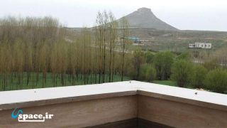 چشم انداز زیبای اقامتگاه بوم گردی تخت سلیمان-روستای تازه کند تکاب استان آذربایجان غربی